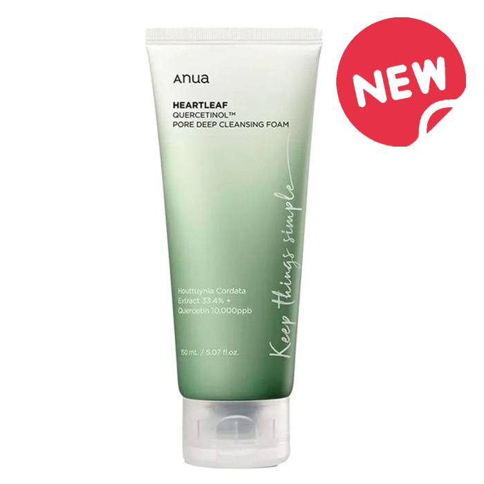 ANUA HEARTLEAF QUERCETINOL PORE DEEP CLEANSING FOAM, 150 ml