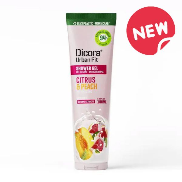 DICORA NOURISHING SHOWER GEL CITRUS & PEACH WITH VITAMIN C 100 ml