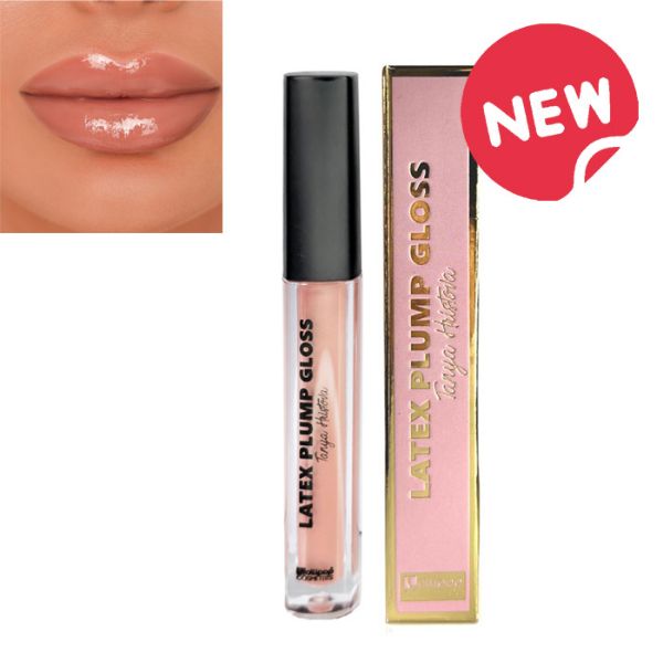 LOLLIPOP LIP GLOSS WITH ENLARGING EFFECT LATEX PLUMP GLOSS MILKY LATTE